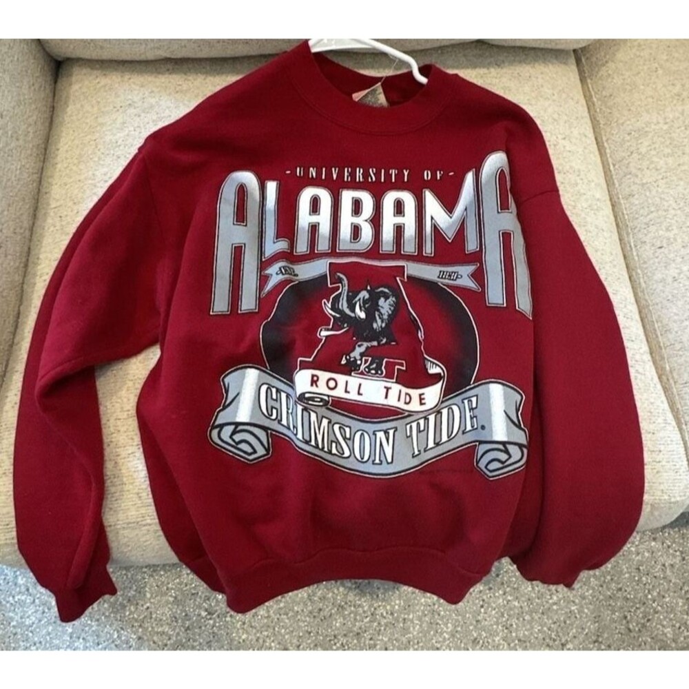 Red Oak University of Alabama Crimson Tide Sweatshirt Size Large Red
